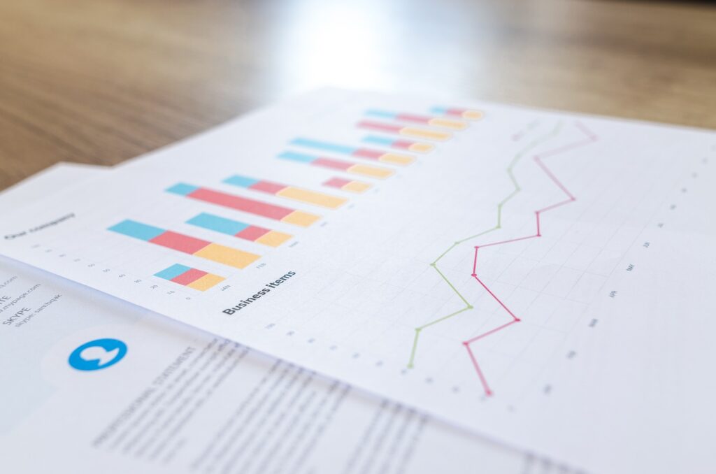 A report on a desk going over important numbers, what is on there for ESG?