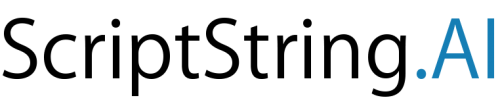ScriptString.AI logo black-blue